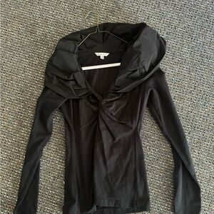 Elegant Black Long Sleeve Top